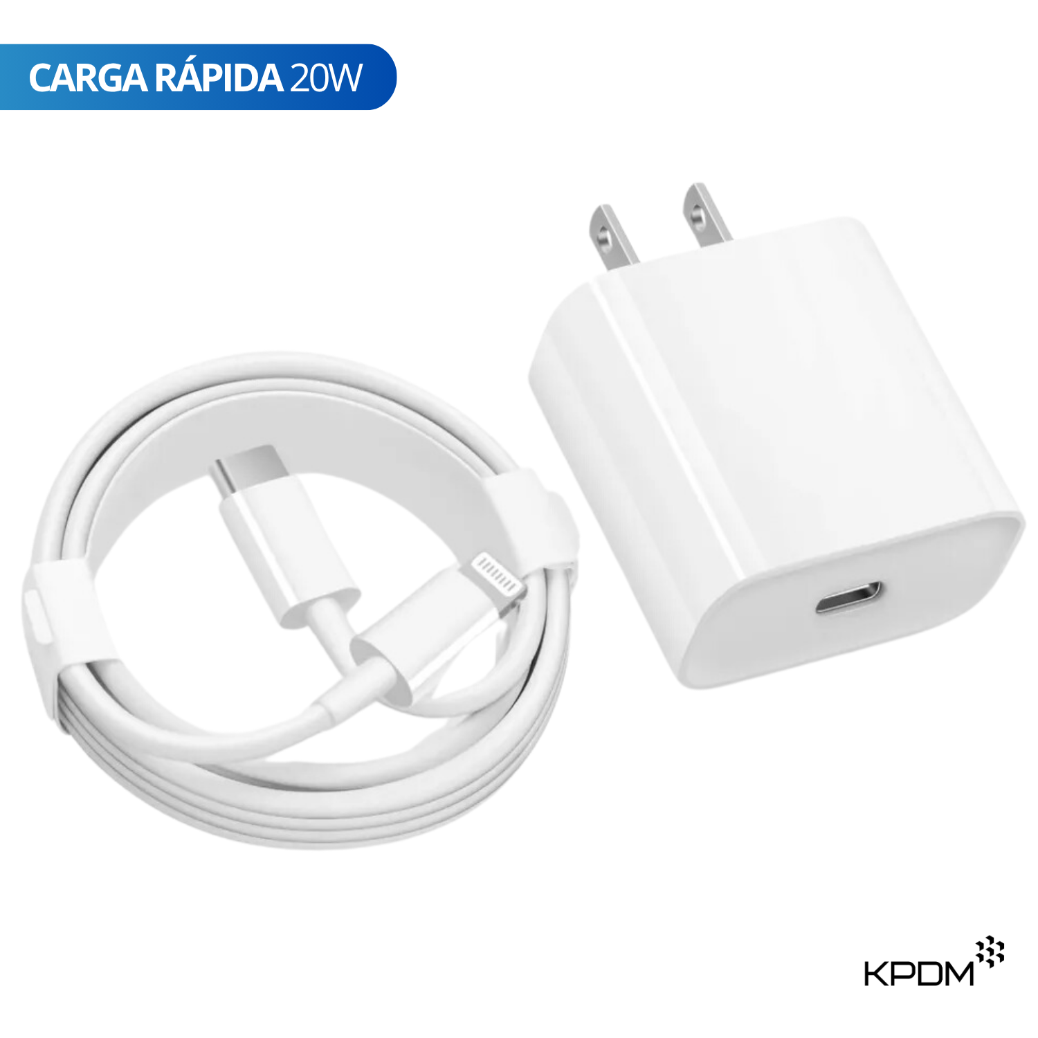 CARGADOR PARA IPAD CARGA RÁPIDA 20W LIGHTNING - 1