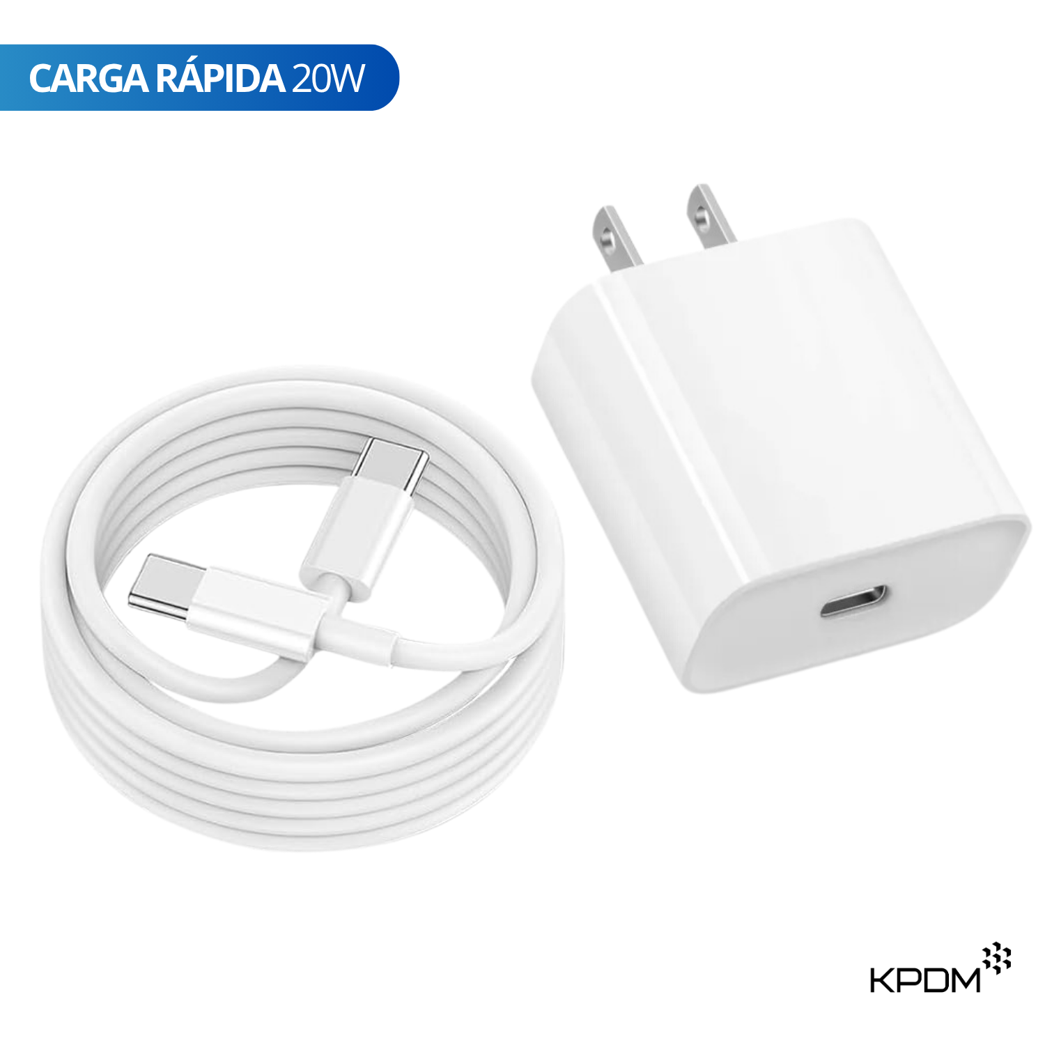 CARGADOR PARA IPAD CARGA RÁPIDA 20W USB-C - 1