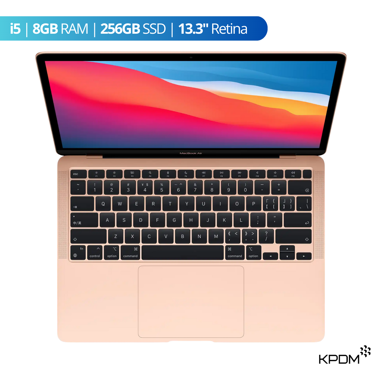 LAPTOP MACBOOK AIR 2020 TOUCH ID I5 8GB 256GB 13.3” SEMINUEVO ORO GRADO A - 1