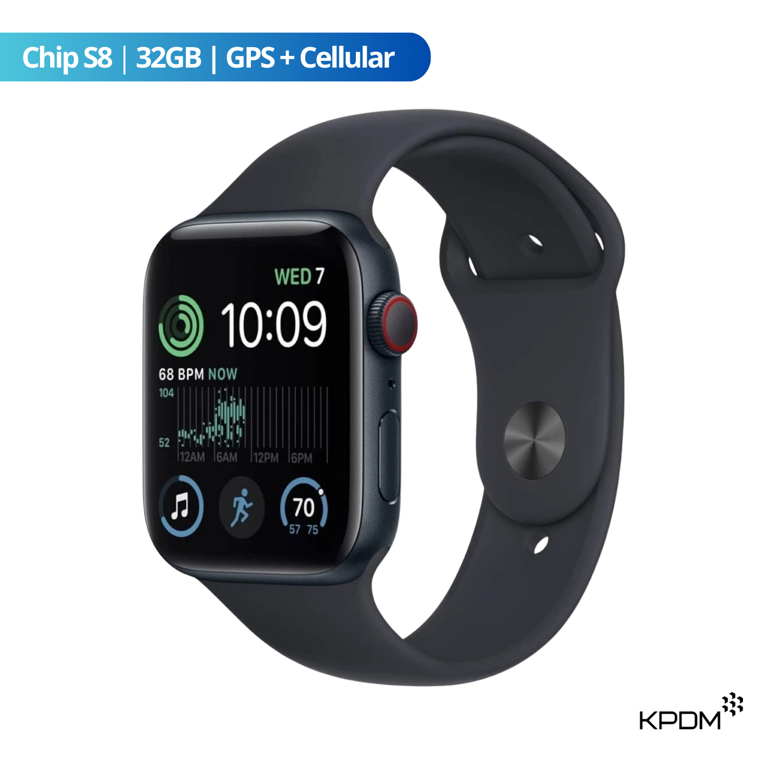 APPLE WATCH SE2 40MM 32GB GPS + CELLULAR MEDIANOCHE SEMINUEVO GRADO A - 1