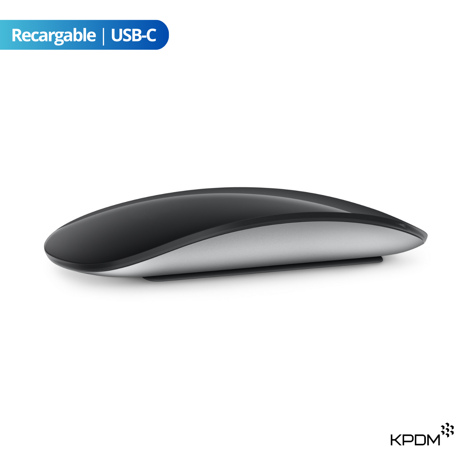 MOUSE INALÁMBRICO PARA MACBOOK IPAD ESTILO MAGIC MOUSE USB-C NEGRO - 1