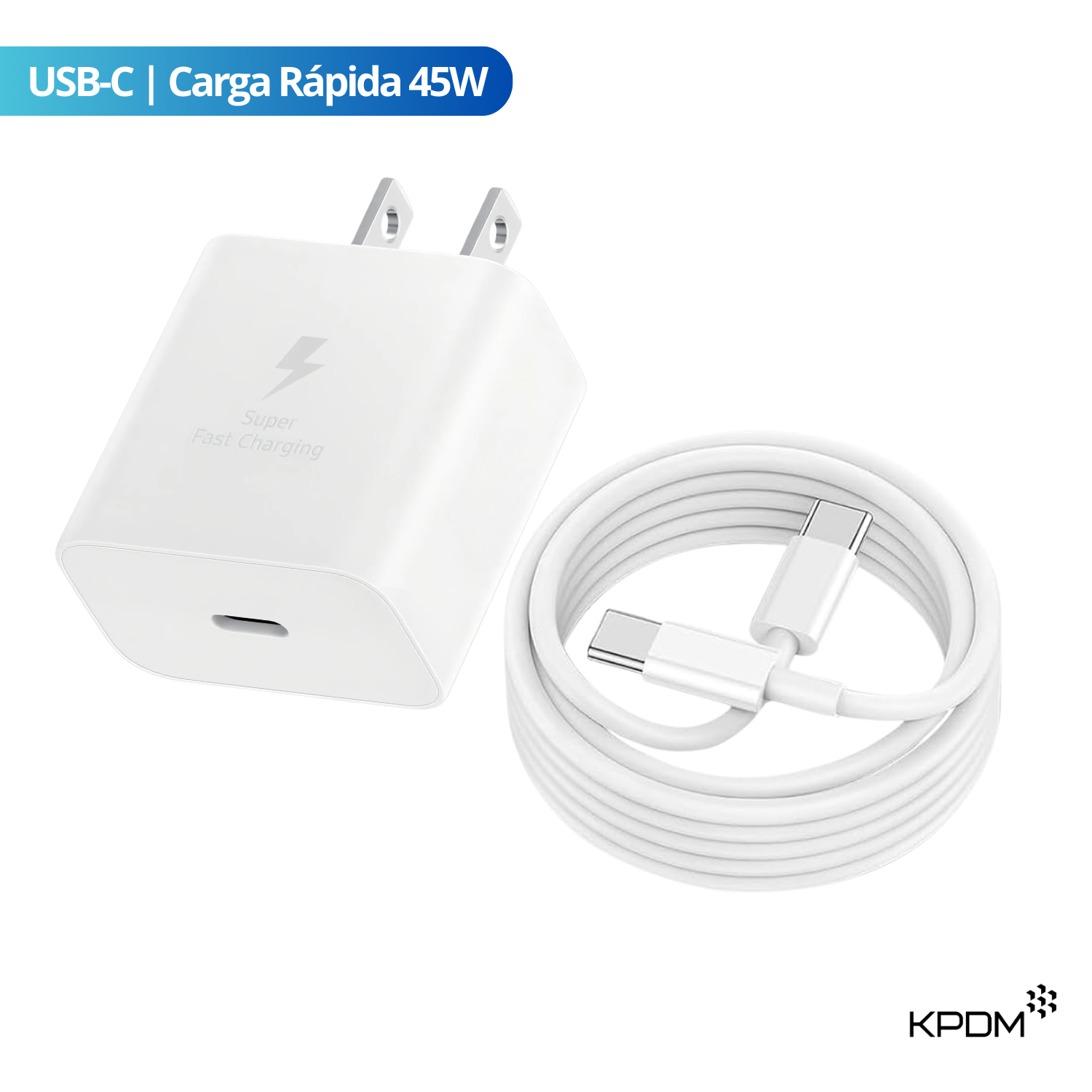 CARGADOR PARA SAMSUNG GALAXY CARGA RÁPIDA 45W USB-C - 1