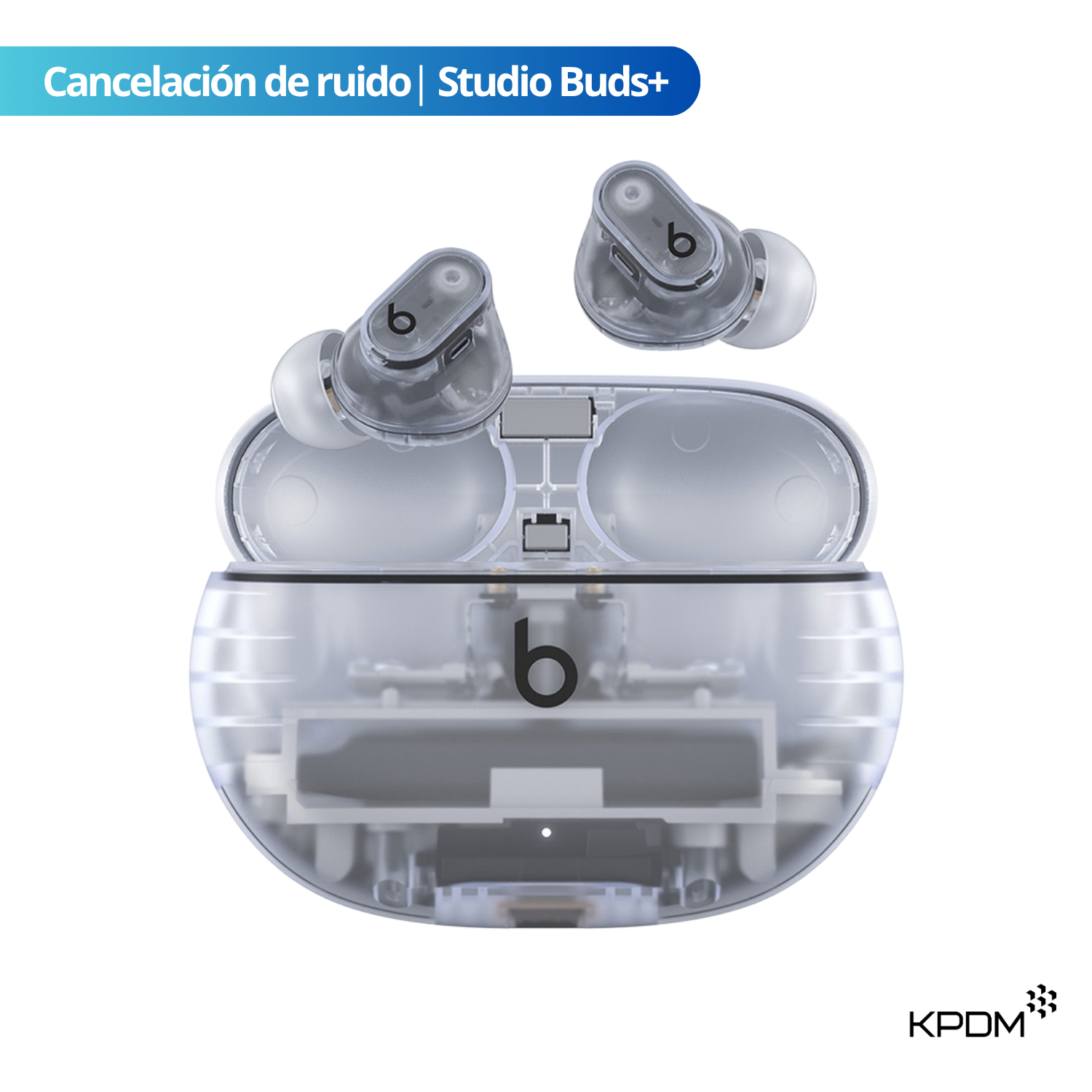 BEATS STUDIO BUDS + CON CANCELACIÓN DE RUIDO TRANSPARENTE - 1