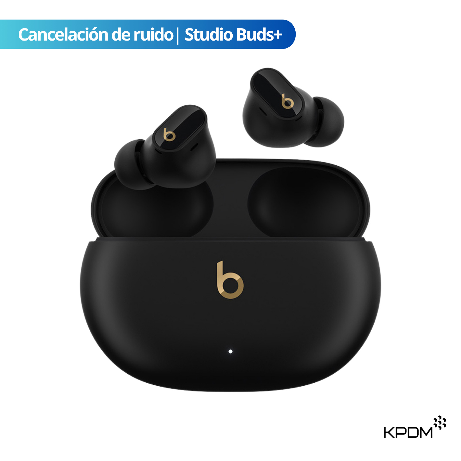BEATS STUDIO BUDS + CON CANCELACIÓN DE RUIDO NEGRO ORO - 1
