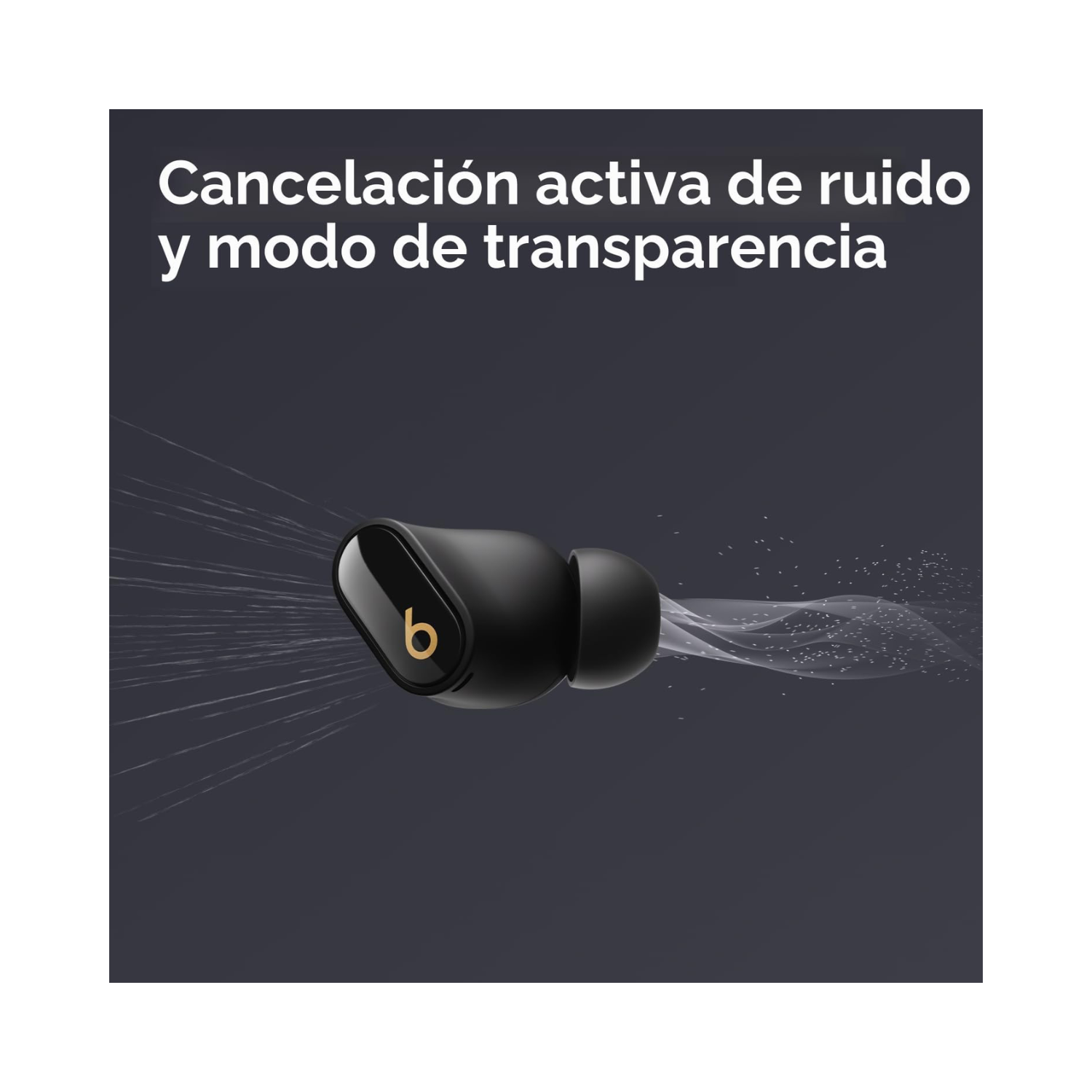 BEATS STUDIO BUDS + CON CANCELACIÓN DE RUIDO NEGRO ORO - 2