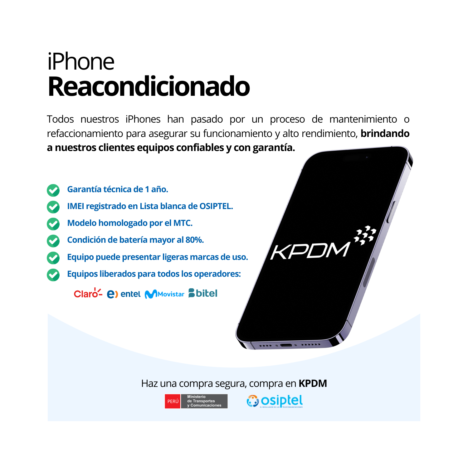 IPHONE 14 PLUS 256GB MEDIANOCHE ESIM REACONDICIONADO GRADO A - 6