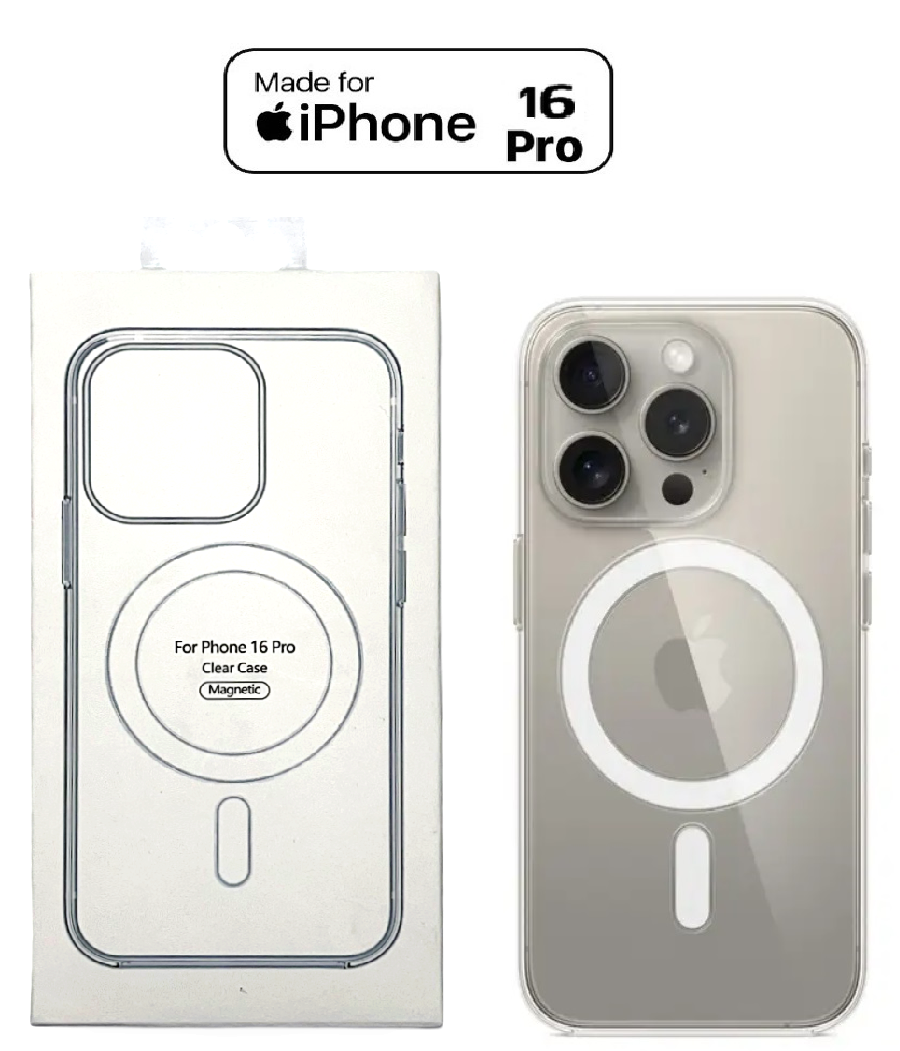CASE IPHONE 16 PRO PROTECTOR CLEAR MAGSAFE TRANSPARENTE - 1