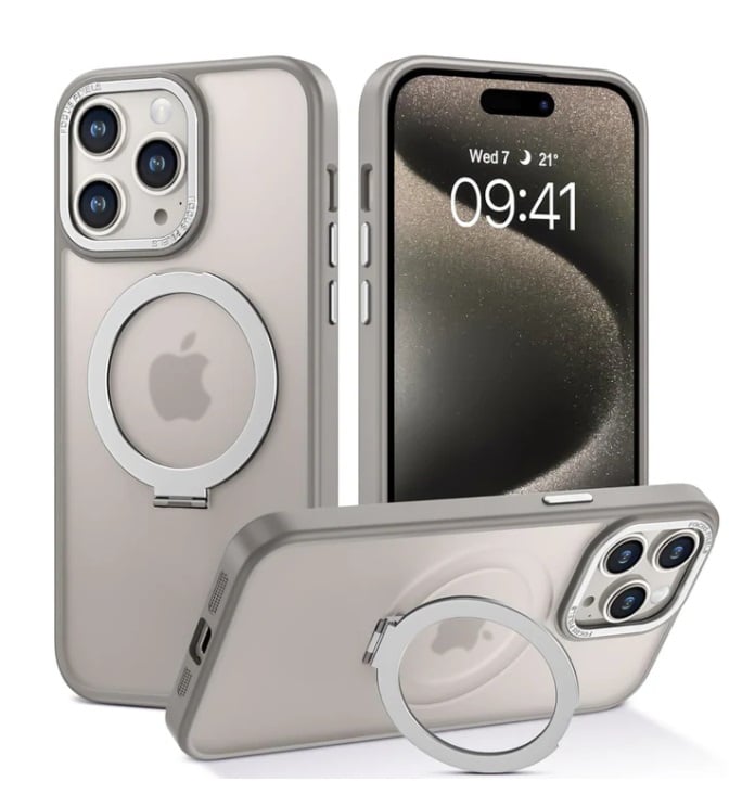 CASE IPHONE 16 PRO MAX PROTECTOR MAGSAFE 360 GRIS - 1
