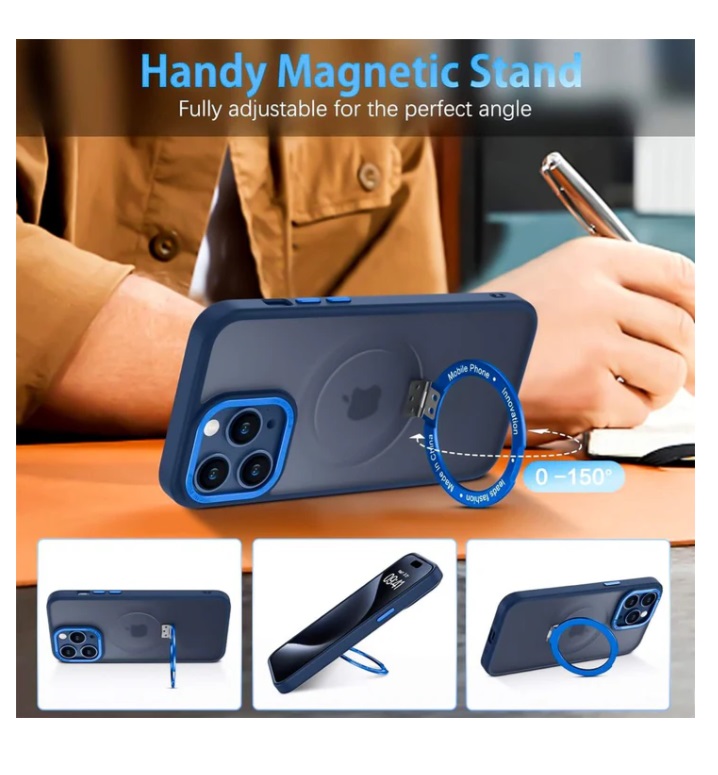 CASE IPHONE 16 PRO MAX PROTECTOR MAGSAFE 360 AZUL - 4