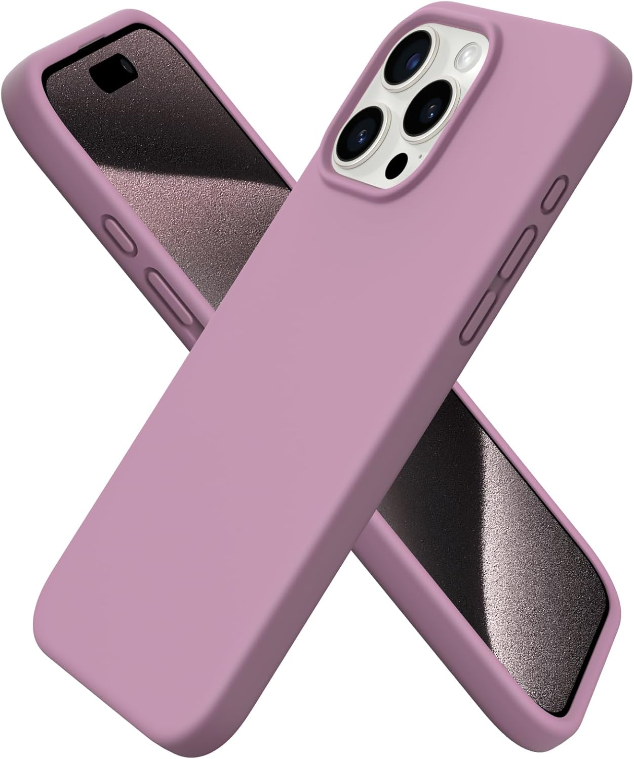 CASE IPHONE 16 PRO SILICONA ROSA - 1