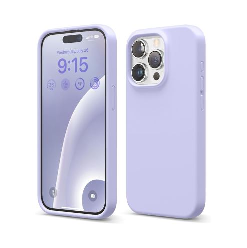 CASE IPHONE 16 PRO MAX SILICONA LILA - 1