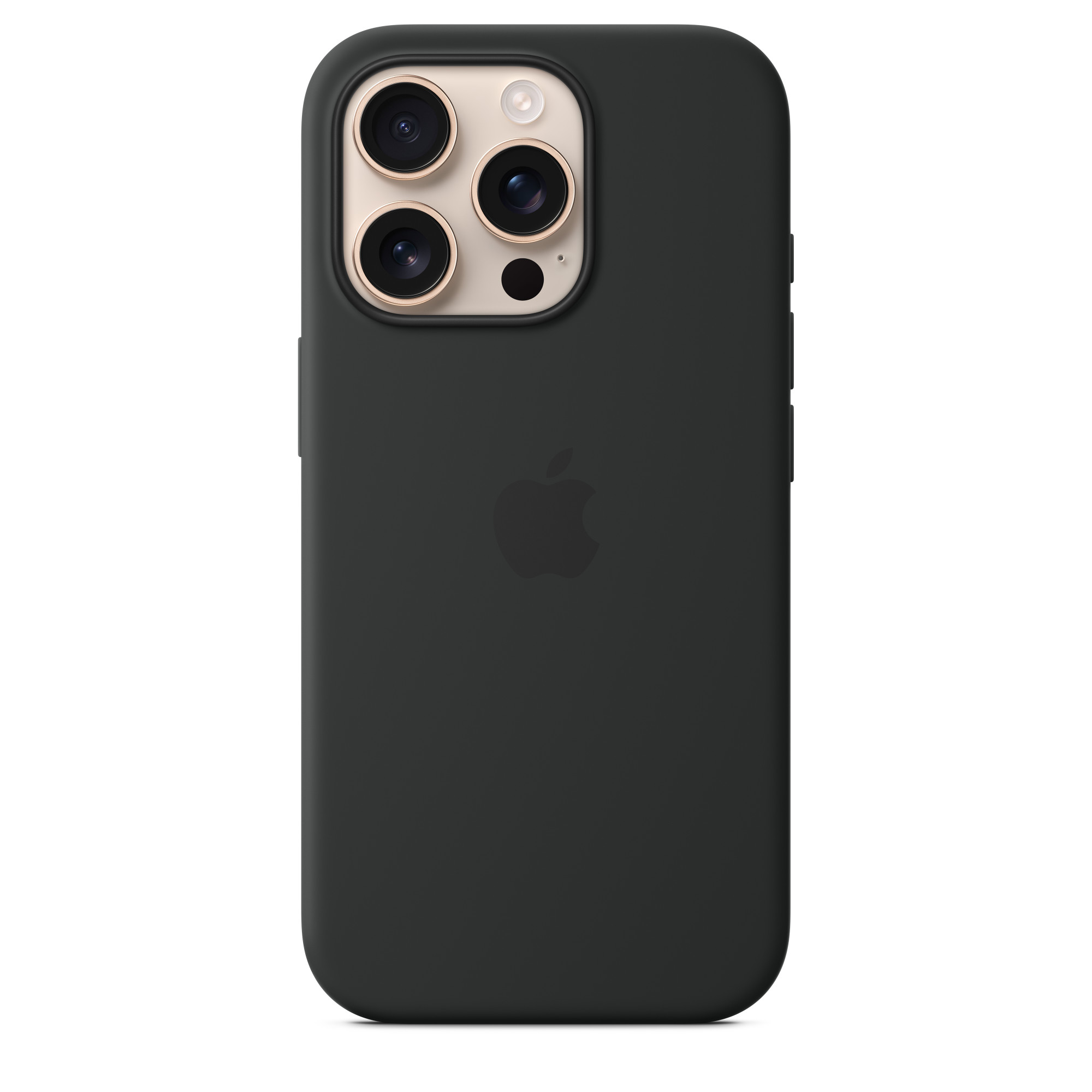 CASE IPHONE 16 PRO SILICONA NEGRO - 1