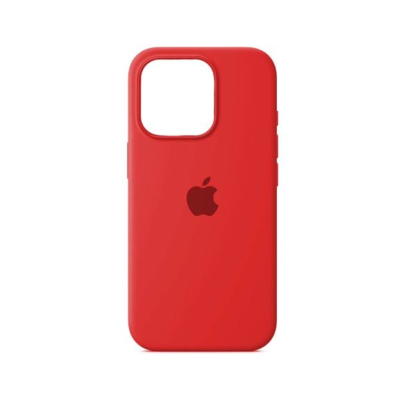 CASE IPHONE 16 PRO MAX SILICONA ROJO - 1