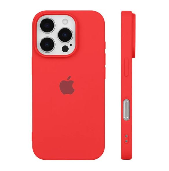 CASE IPHONE 16 PRO MAX SILICONA ROJO - 2