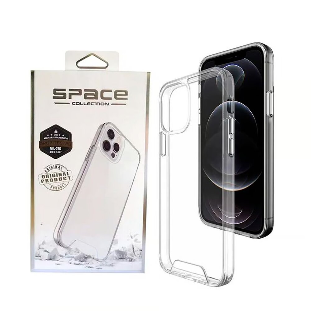 CASE SPACE PARA IPHONE 12-12 PRO -TRANSPARENTE - 2