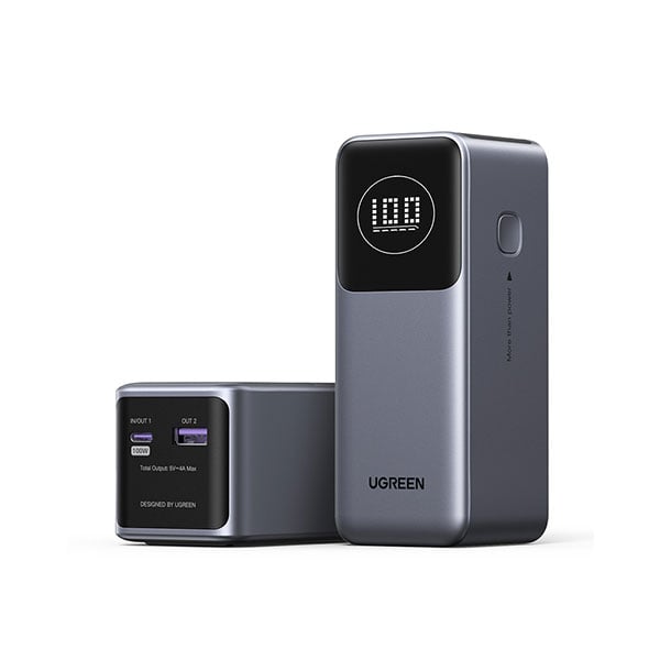 CARGADOR UGREEN 12000MAH 100W FAST CHARGING POWER BANK PB724 NEGRO - 1