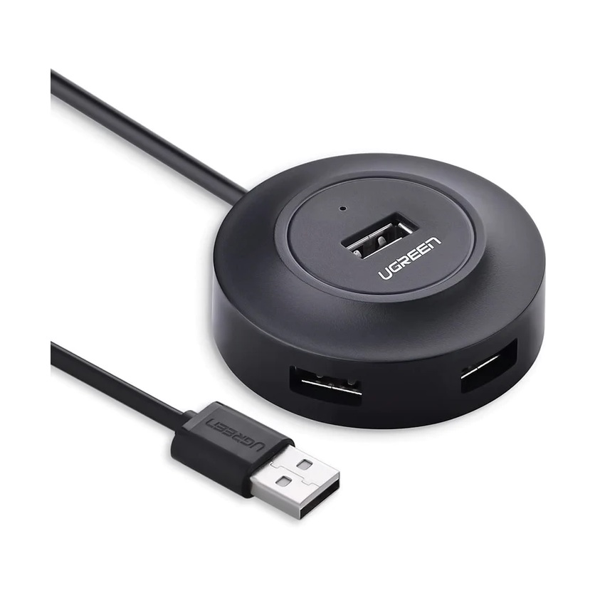 ADAPTADOR UGREEN USB 2.0 HUB 4 PORTS 1M CR106 NEGRO - 1