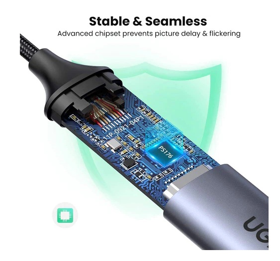 ADAPTADOR UGREEN USB-C A HDMI GRIS CM297/70444 - 2