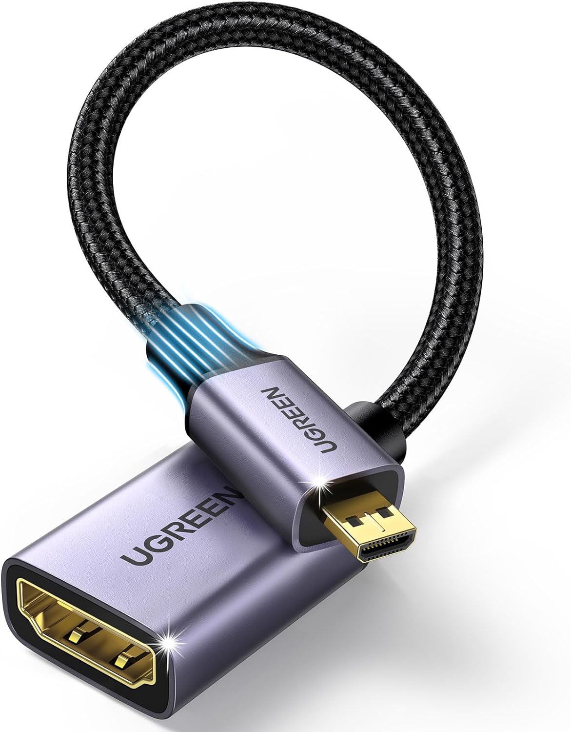 ADAPTADOR UGREEN MICRO HDMI HEMBRA HD149-10553 NEGRO - 1