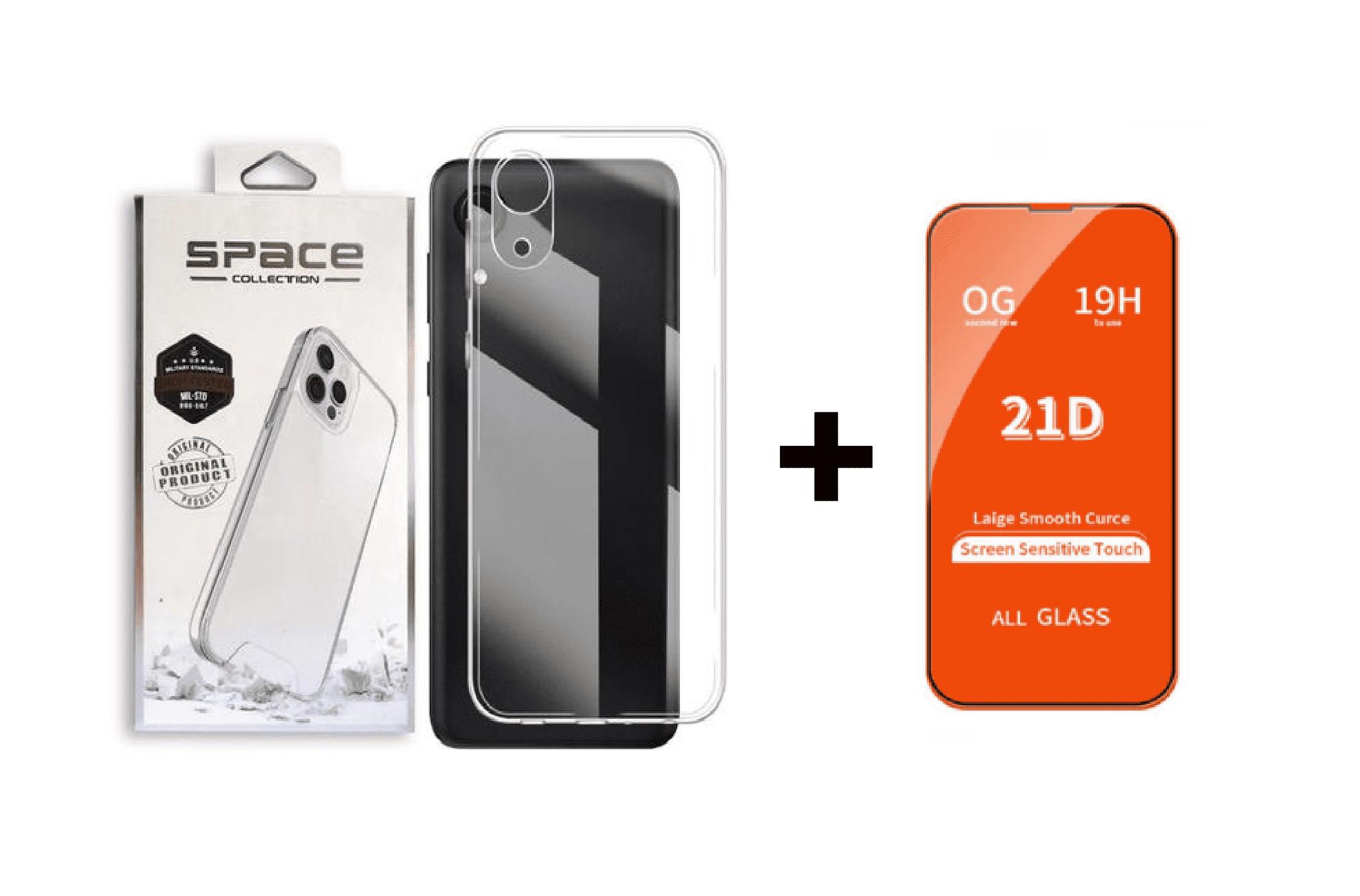 CASE SPACE Y VIDRIO TEMPLADO PARA SAMSUNG A03 CORE - 1
