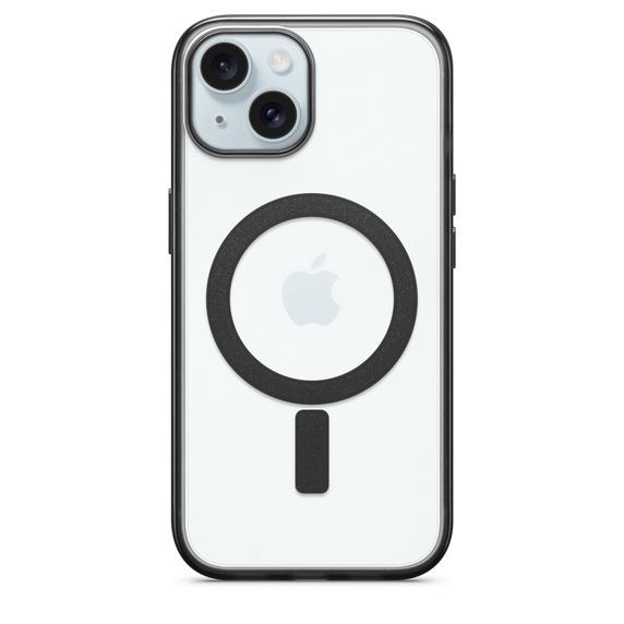 CLEAR CASE MAGNETIC IPHONE 15 PLUS NEGRO - 2