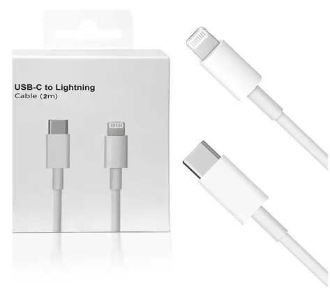 CABLE USB TIPO C A LIGHTNING 2M - 1