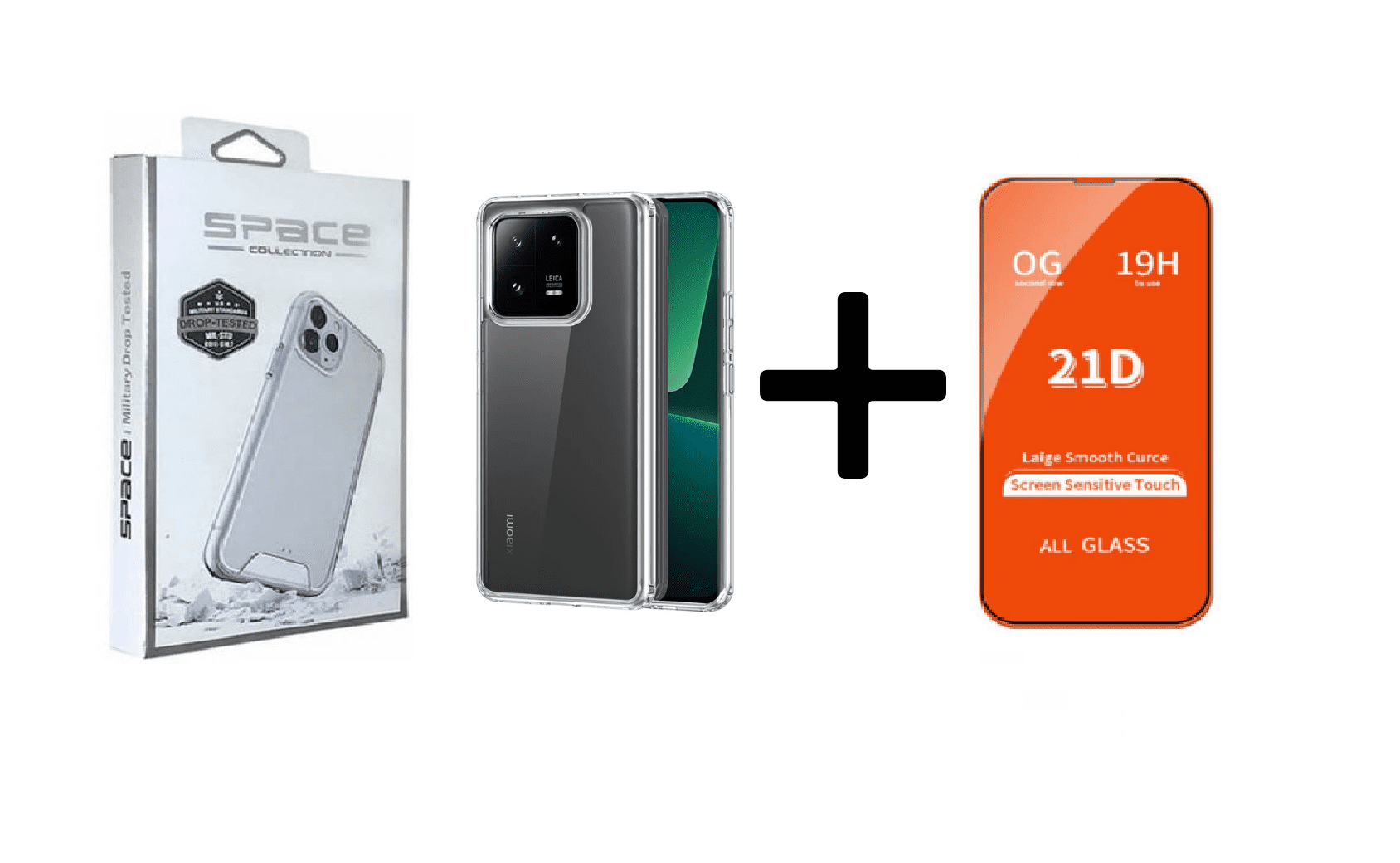 CASE SPACE Y VIDRIO TEMPLADO PARA XIAOMI MI 13 PRO - 1