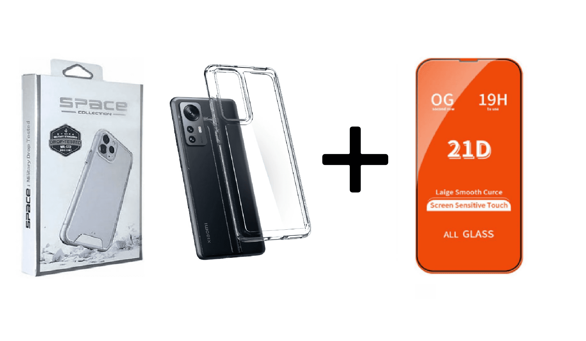 CASE SPACE Y VIDRIO TEMPLADO PARA XIAOMI MI 12 LITE - 1