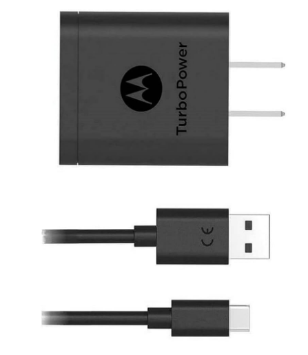 CARGADOR MOTOROLA TURBO POWER CON CABLE TIPO C - 1