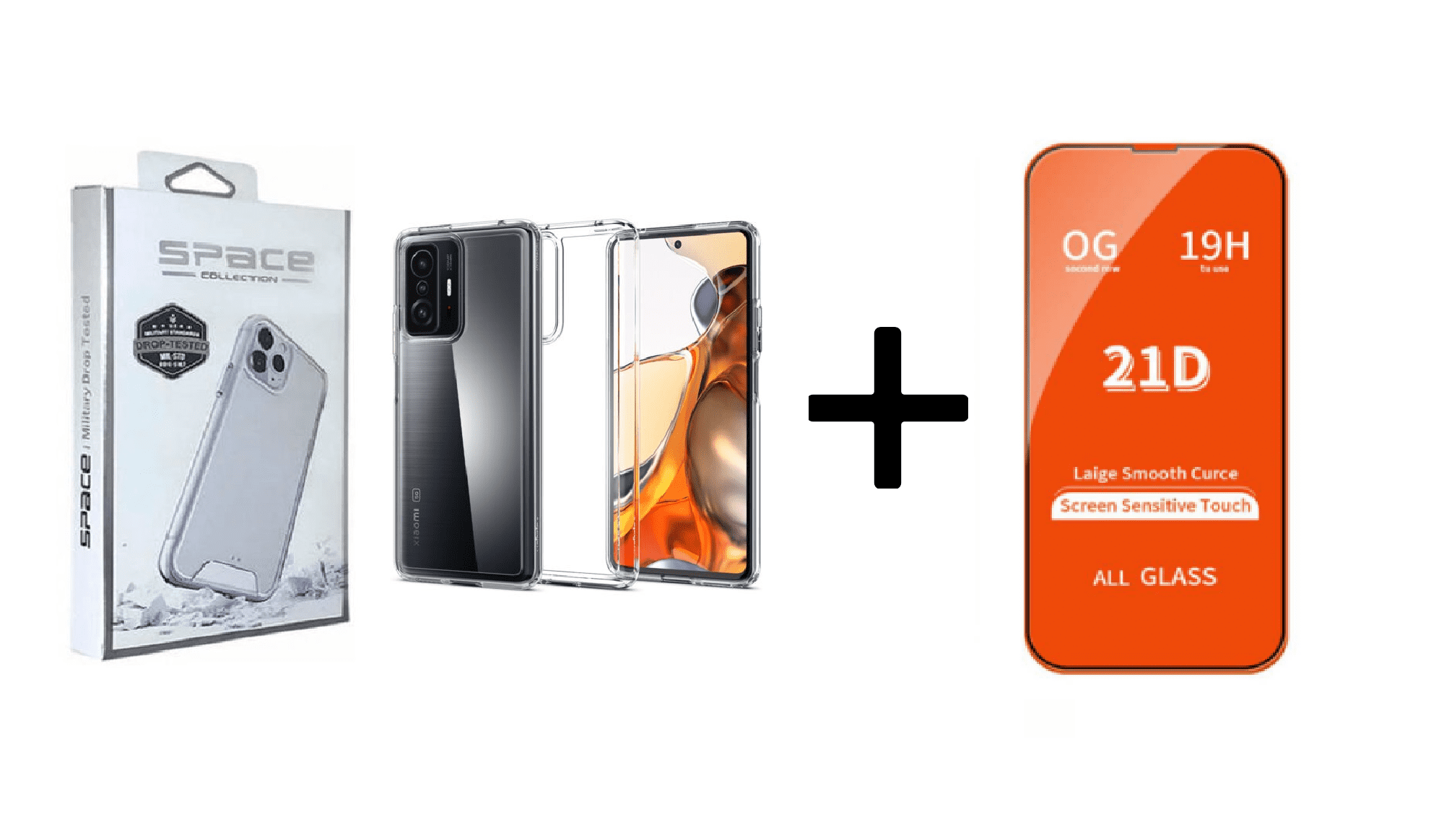 CASE SPACE Y VIDRIO TEMPLADO PARA XIAOMI MI 11T - 1