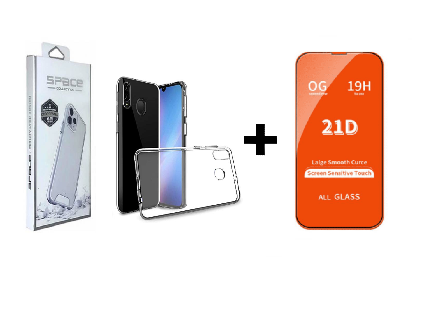 CASE SPACE Y VIDRIO TEMPLADO PARA SAMSUNG A10S - 1