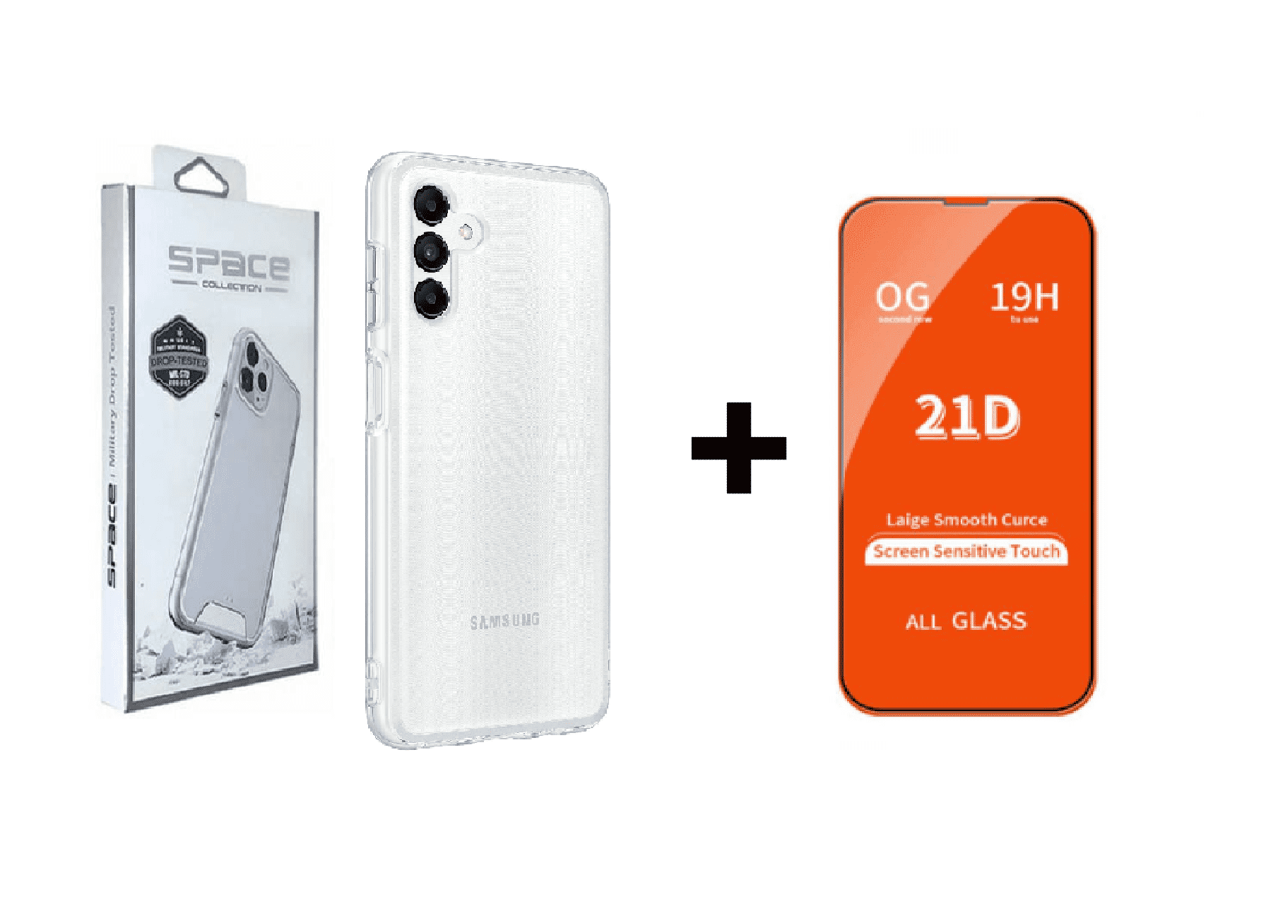 CASE SPACE Y VIDRIO TEMPLADO PARA SAMSUNG A04S - 1