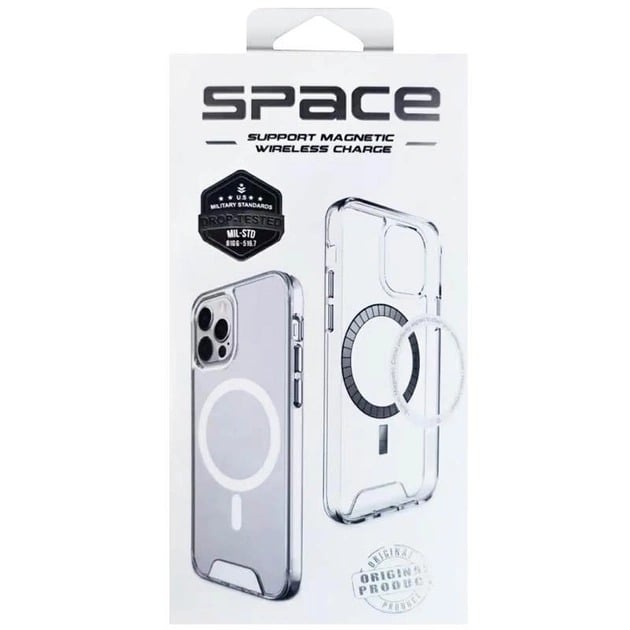 CASE SPACE MAGSAFE IPHONE 15 PRO TRANSPARENTE - 1