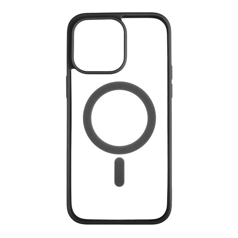 CLEAR CASE MAGNETIC IPHONE 15 PRO MAX NEGRO - 1