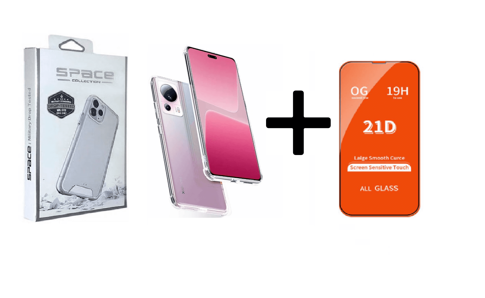 CASE SPACE Y VIDRIO TEMPLADO PARA XIAOMI MI 13 LITE - 1