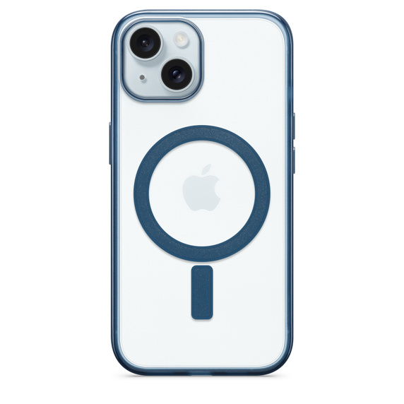 CLEAR CASE MAGNETIC IPHONE 15 AZUL - 2