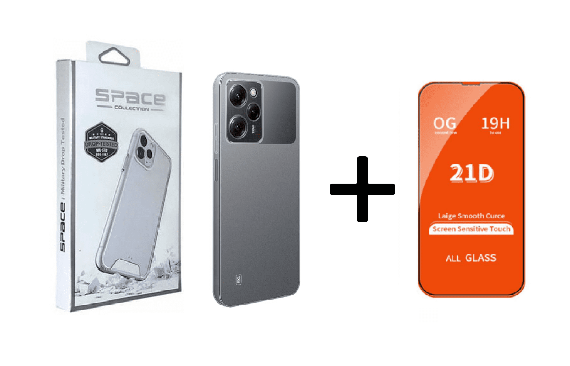 CASE SPACE Y VIDRIO TEMPLADO PARA XIAOMI POCO X5 - 1