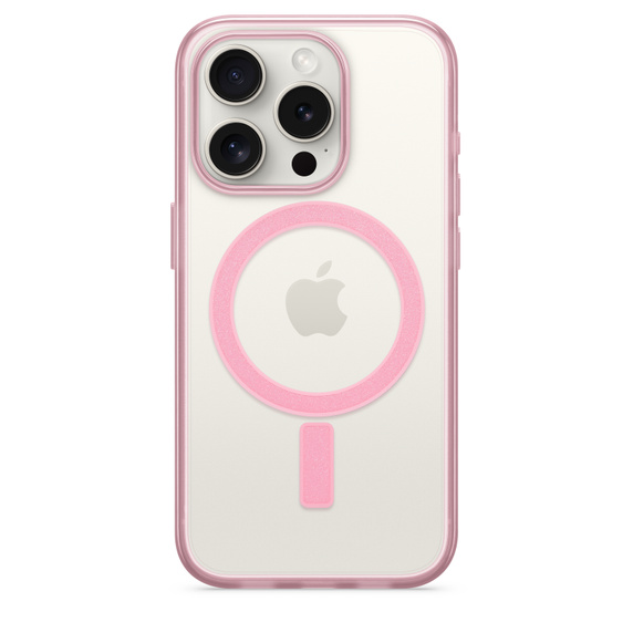 CLEAR CASE MAGNETIC IPHONE 15 PRO MAX ROSADO - 2