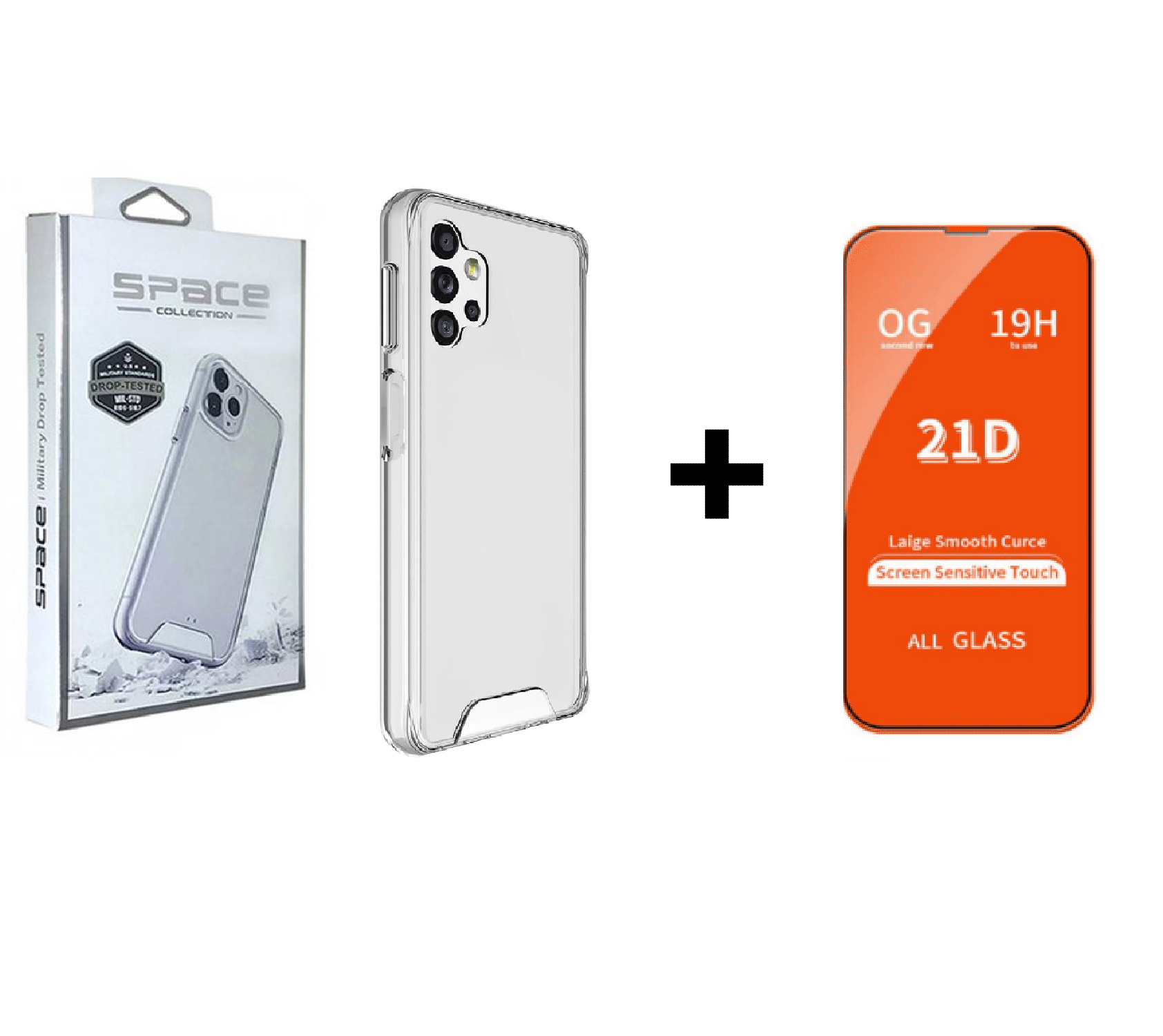 CASE SPACE Y VIDRIO TEMPLADO PARA SAMSUNG A32 4G - 1