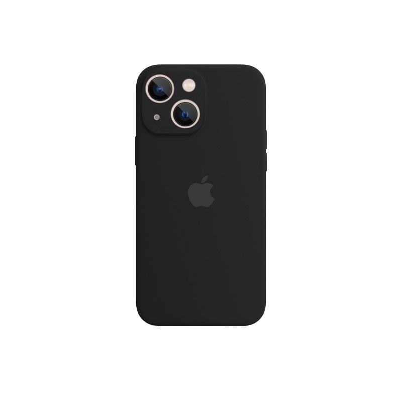 CASE SILICON Y VIDRIO TEMPLADO PARA IPHONE 15 PLUS NEGRO - 2