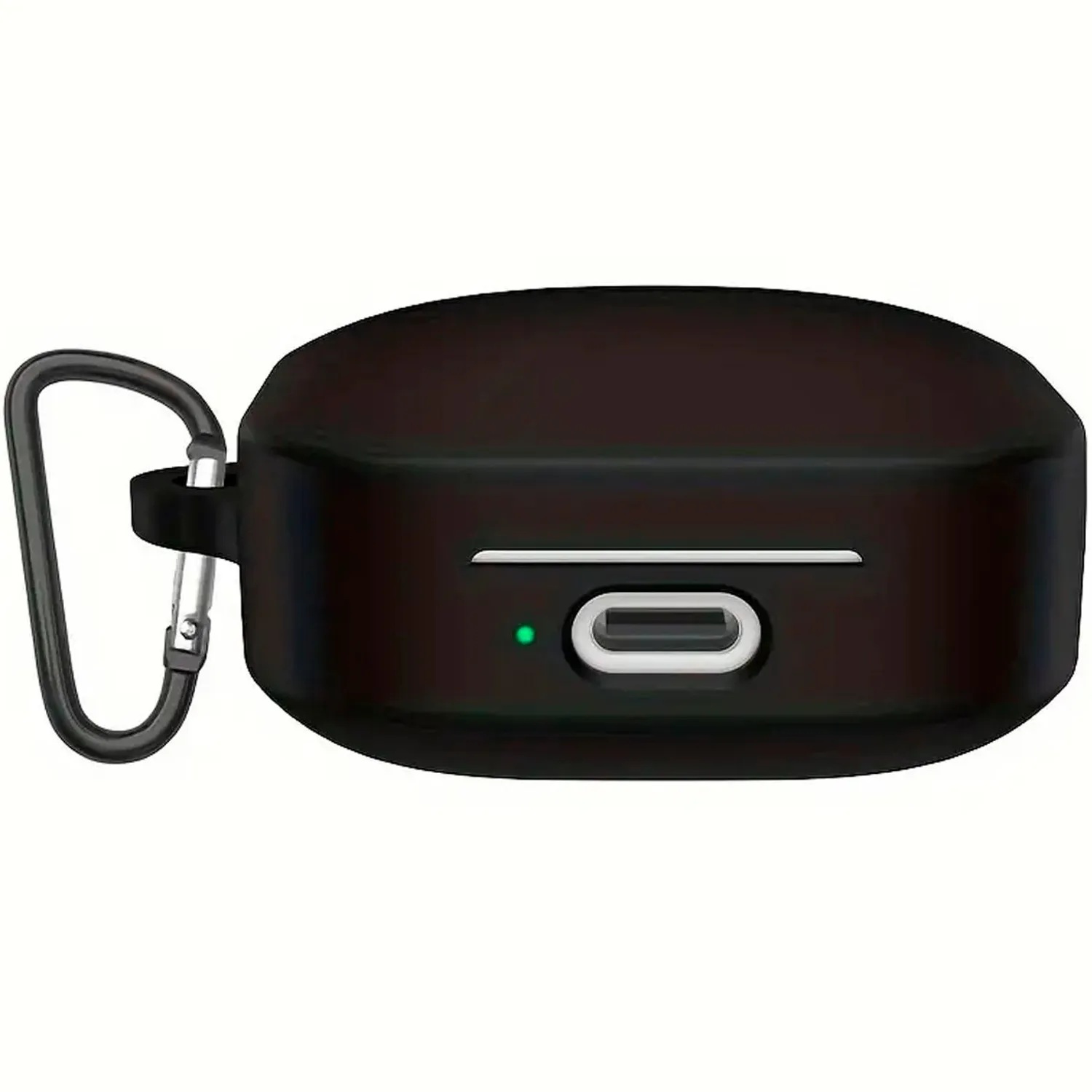 FUNDA DE SILICONA PARA AURICULARES XIAOMI REDMI BUDS 6 ACTIVE-NEGRO - 1