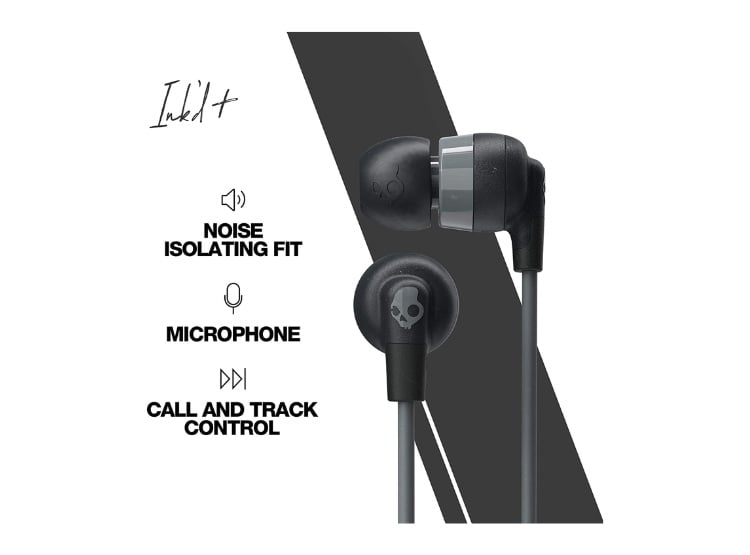 SKULLCANDY AUDÍFONOS INKD+ IN-EAR CON MICRÓFONO-NEGRO - 1