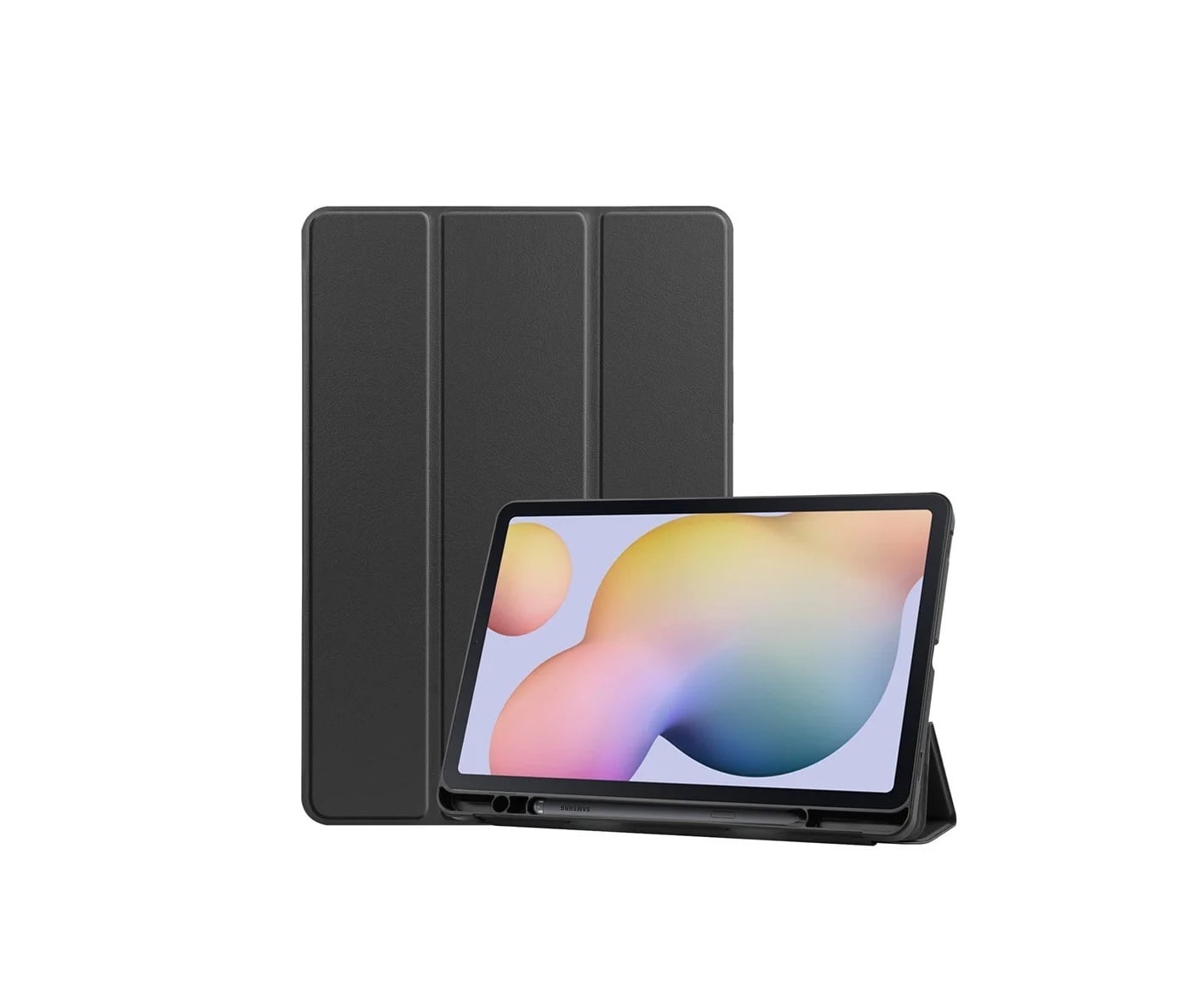 CASE SILICONA PARA TABLETS SAMSUNG GALAXY TAB S7+ S7 FE S8+ -NEGRO - 1