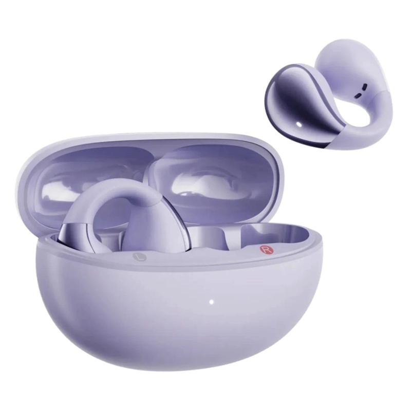 AURICULARES DEPORTIVOS QCY CROSSKY C30 CON CLIP-MORADO - 1