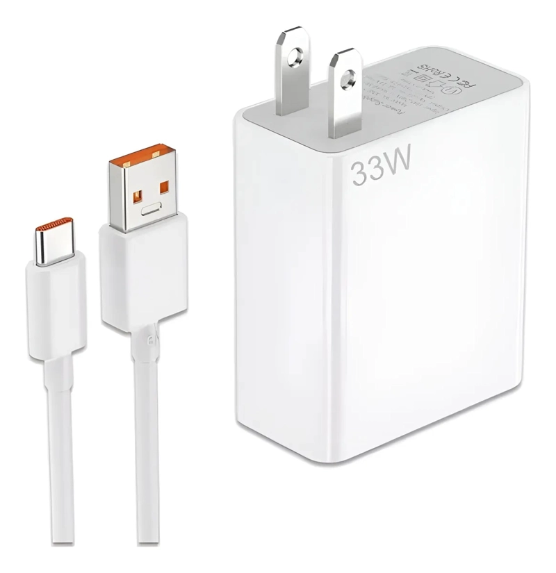 CARGADOR XIAOMI TURBO POWER 33W ORIGINAL BLANCO - 1