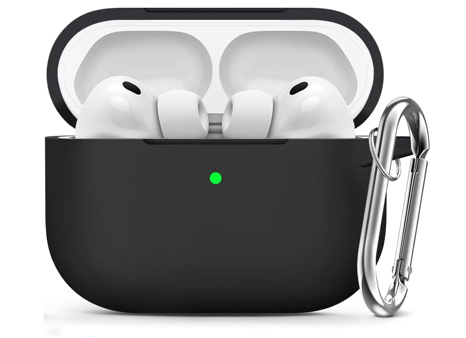 FUNDA SILICONA PARA AIRPODS PRO 3 -NEGRO - 1