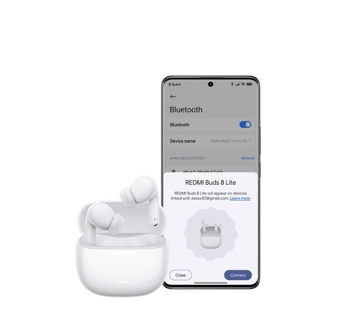AUDÍFONOS INALÁMBRICOS XIAOMI REDMI BUDS 8 LITE – BLANCO - 2