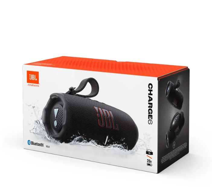 PARLANTE PORTÁTIL JBL CHARGE 6 CON BLUETOOTH-NEGRO - 1
