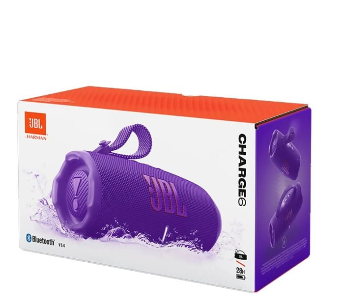 PARLANTE PORTÁTIL JBL CHARGE 6 CON BLUETOOTH- PURPURA - 1