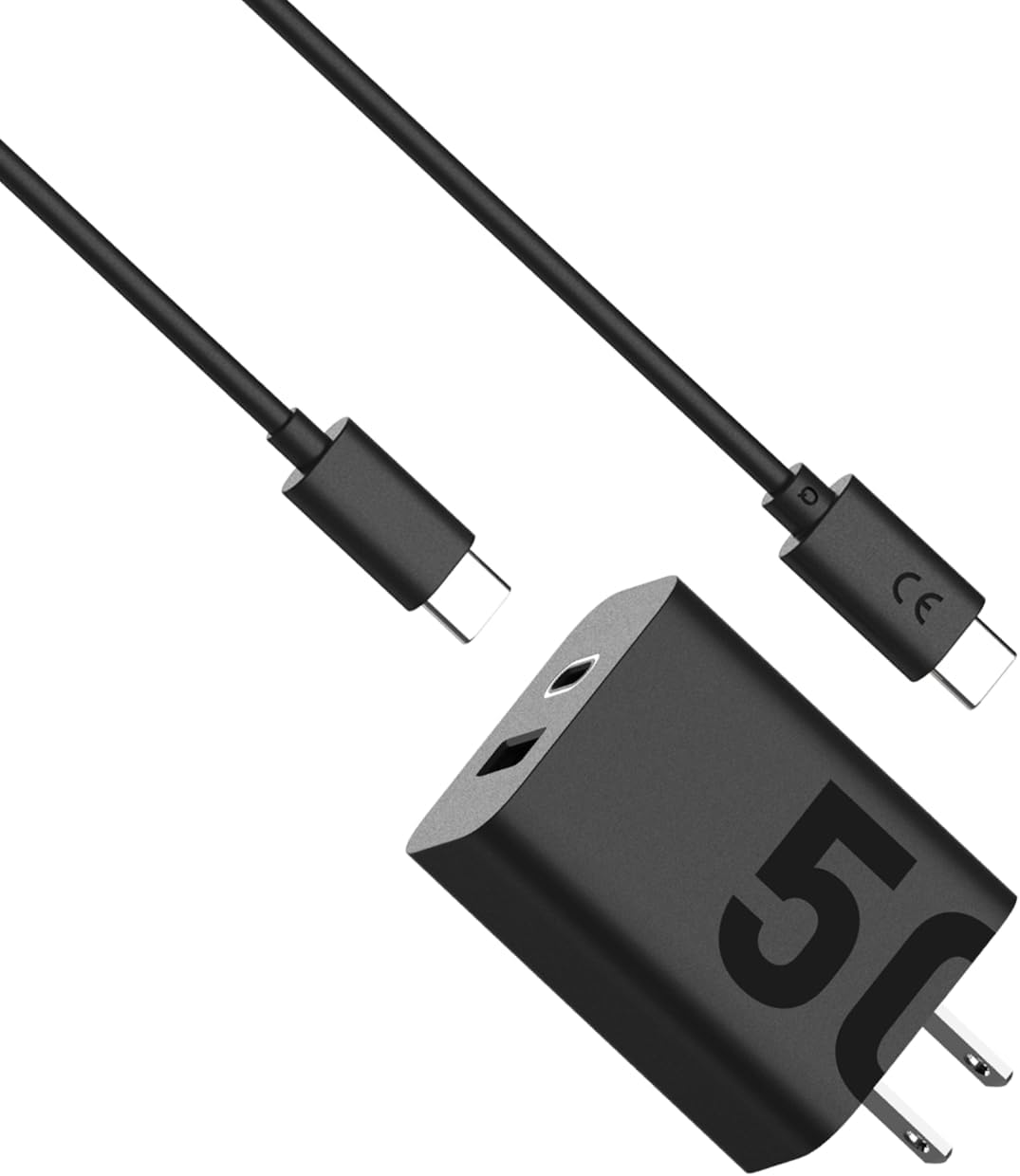 CARGADOR MOTOROLA 50W CON CABLE C DOBLE PUERTO - 1